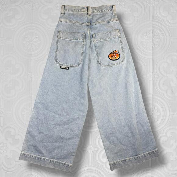 Jnco Originals Twin Cannon 26" Jeans Men's 26x32 Wide Leg Light Blue Denim Baggy - Picture 1 of 7